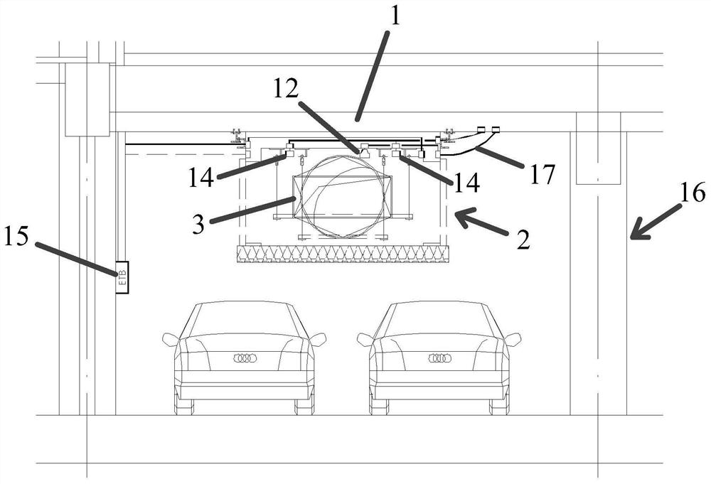 Smoke exhaust building system for underground space and parking garage smoke exhaust system