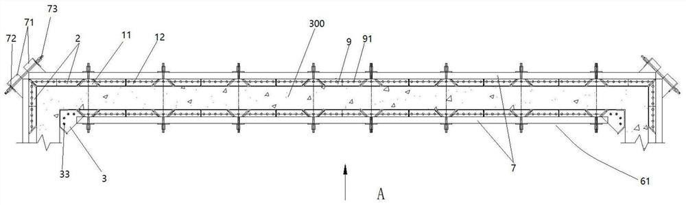 Assembly type combined formwork system and construction method thereof