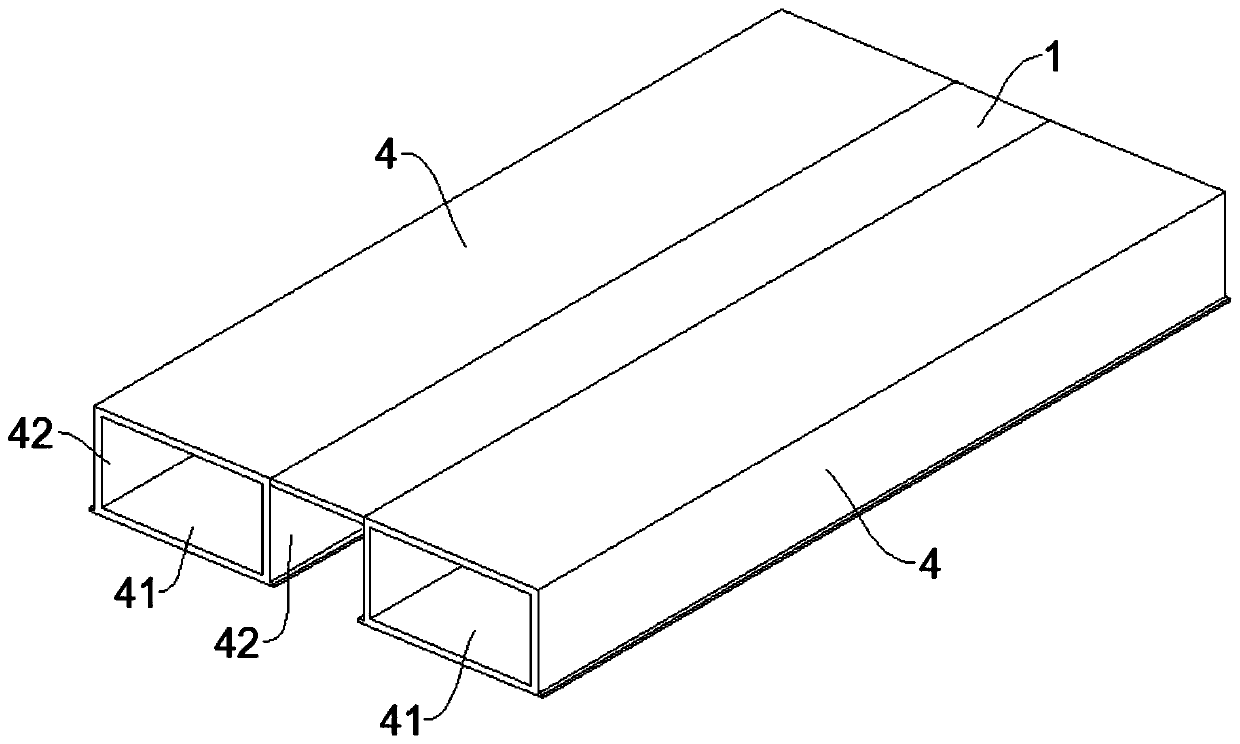 Aloft construction platform and box girder bridge constructing method