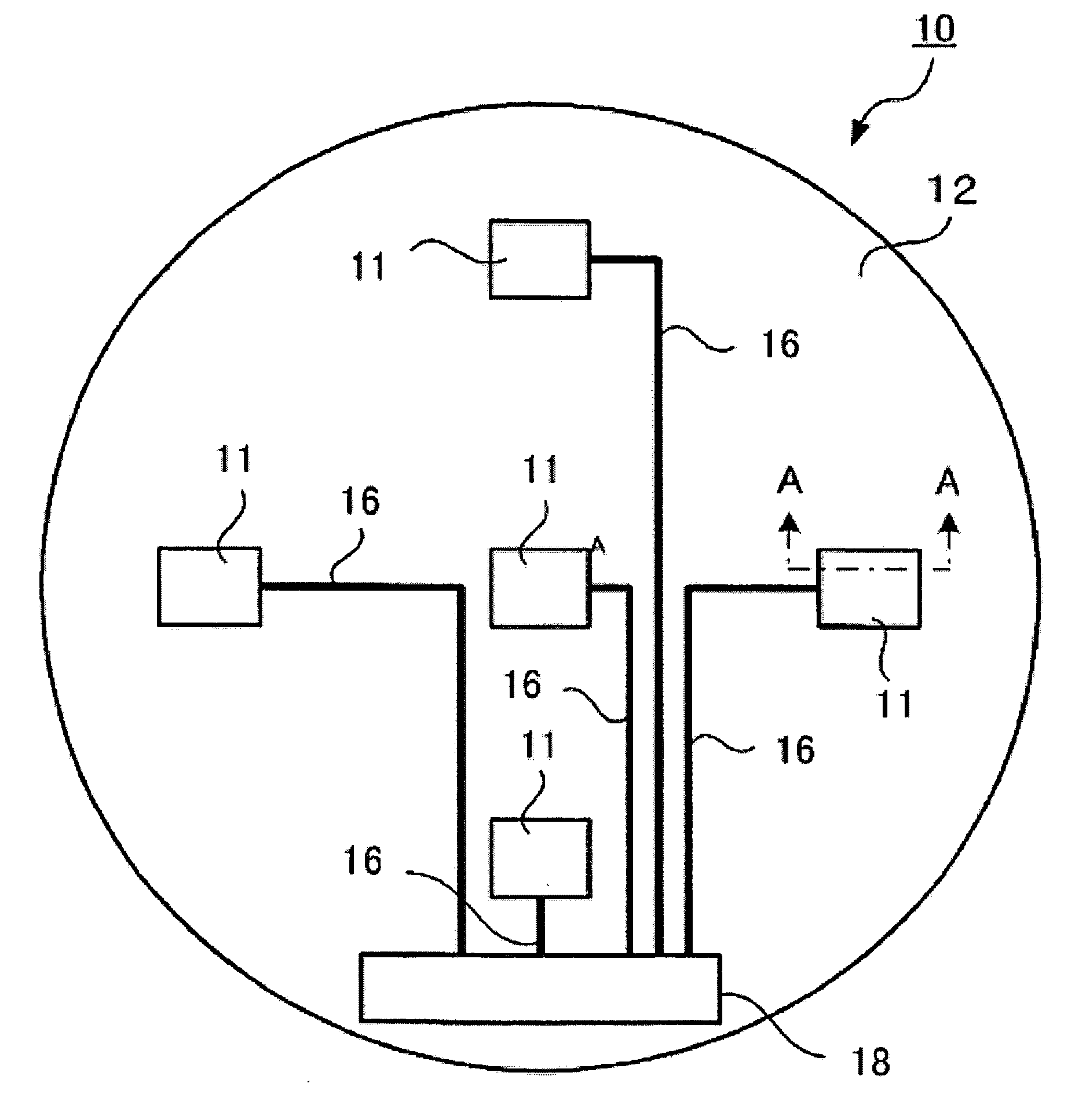 Wafer-Shaped Measuring Apparatus and Method for Manufacturing the Same