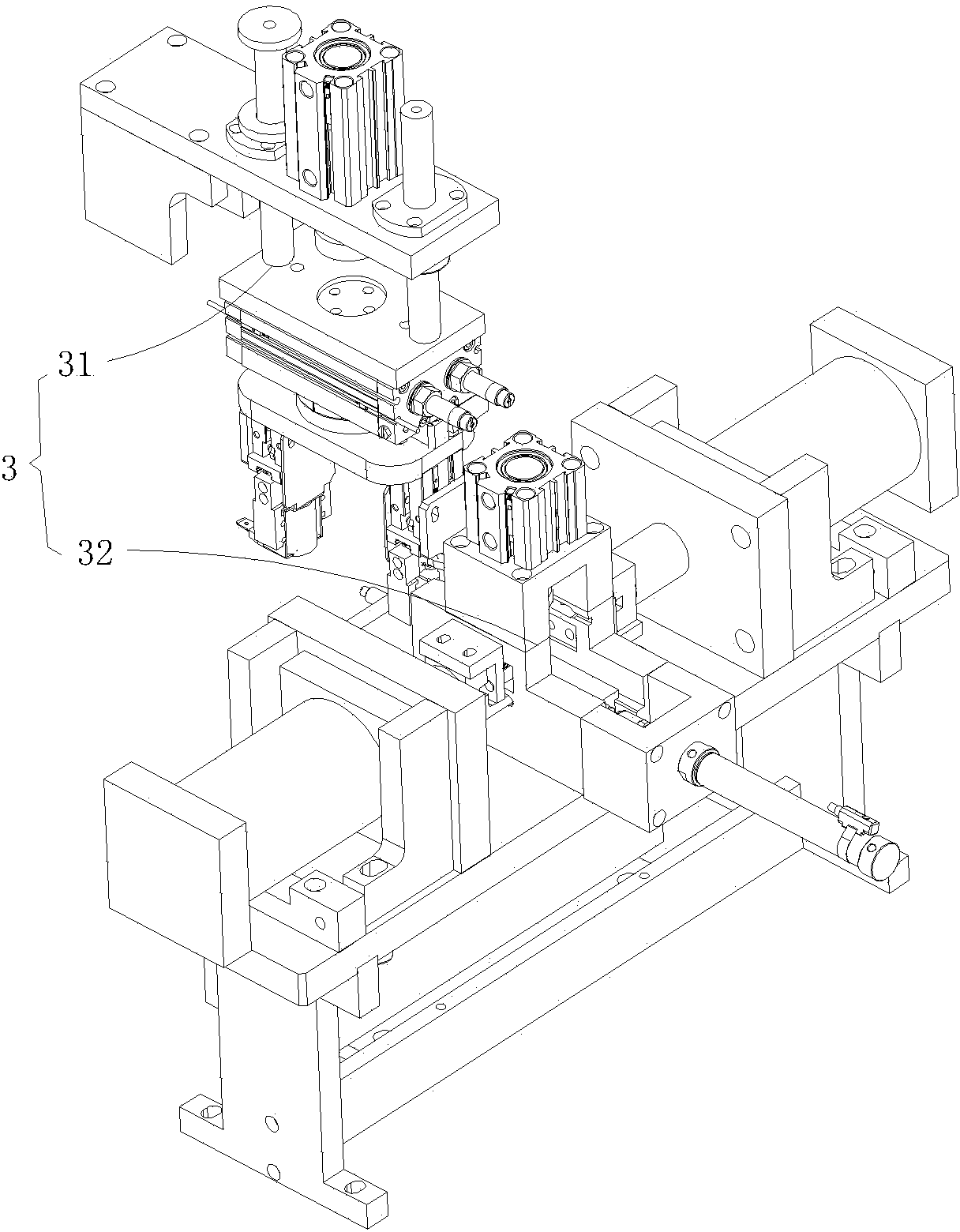 Automatic frame riveting machine