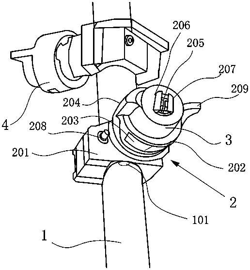 Spraying device of bathing machine