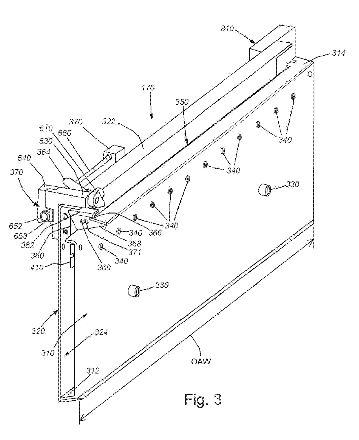 Emergency stop cutting mechanism for a web rewinding device