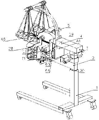 Traction and synchronous sequential pressurization mixed type thrombus prevention instrument