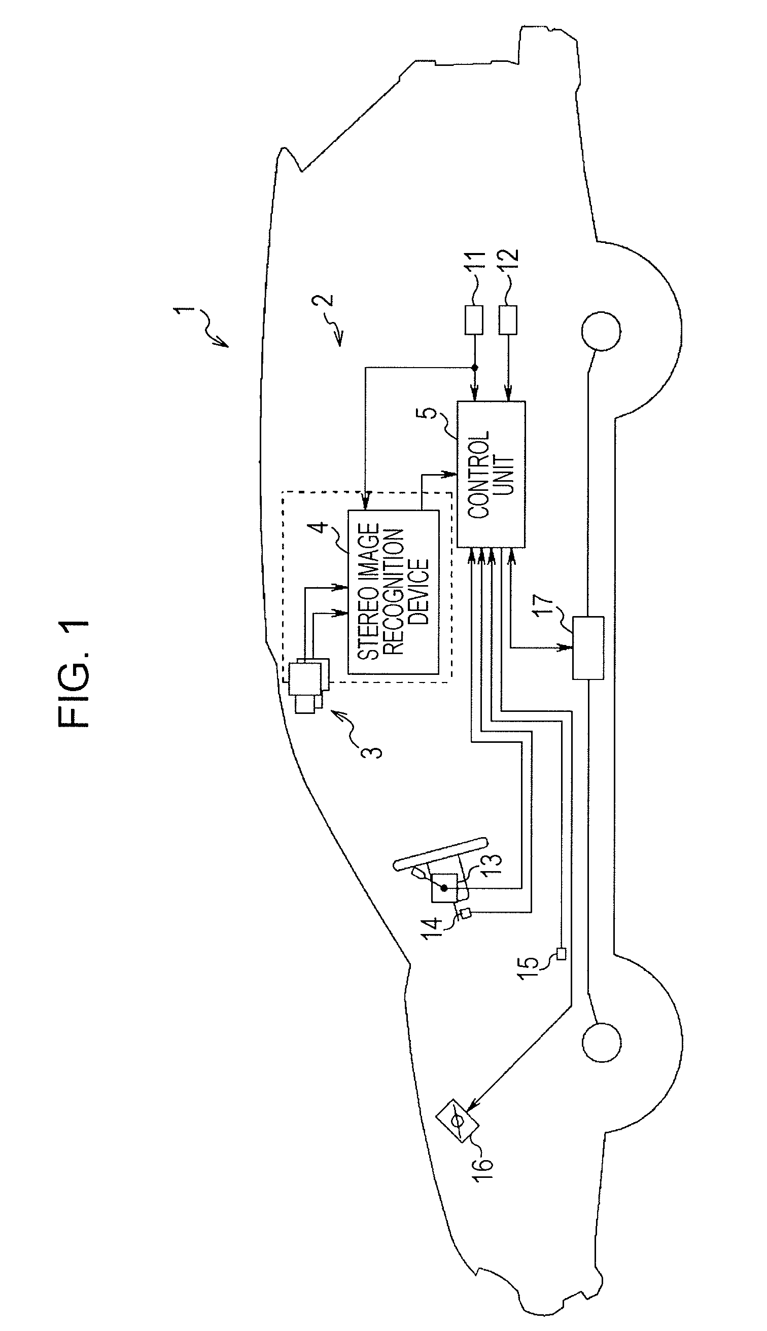 White road line recognition device for vehicle