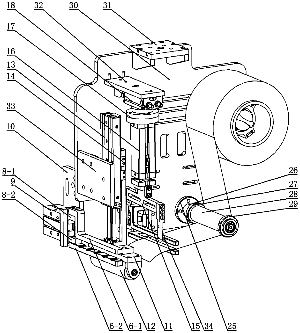 Film pasting combination device