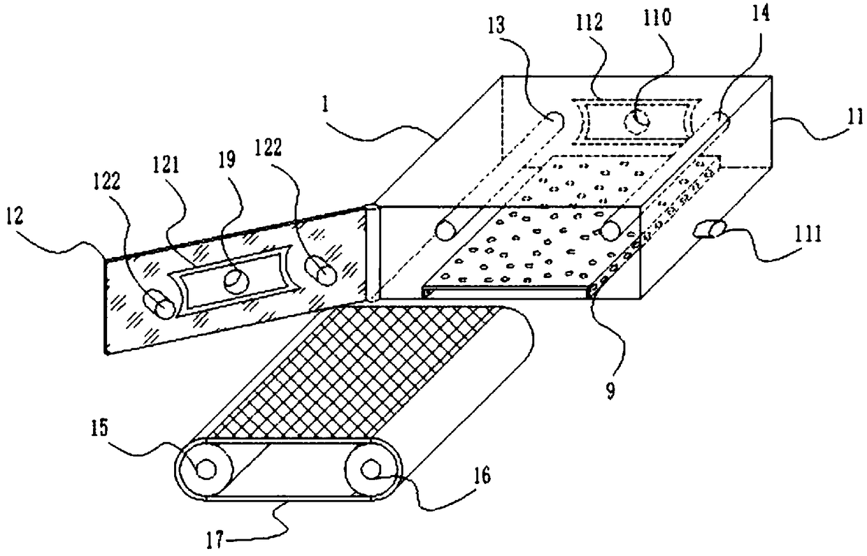 Filter device comprising transmission cross-flow flat sheet membrane members and method