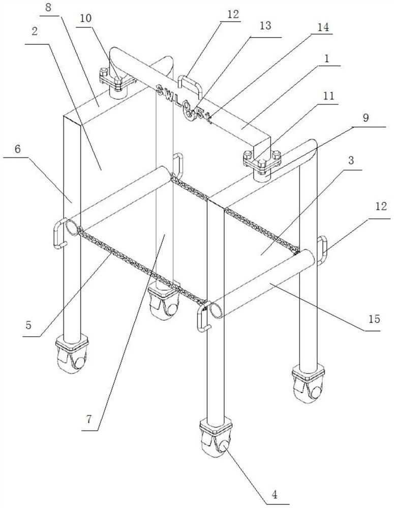 Portable manhole cover carrying equipment