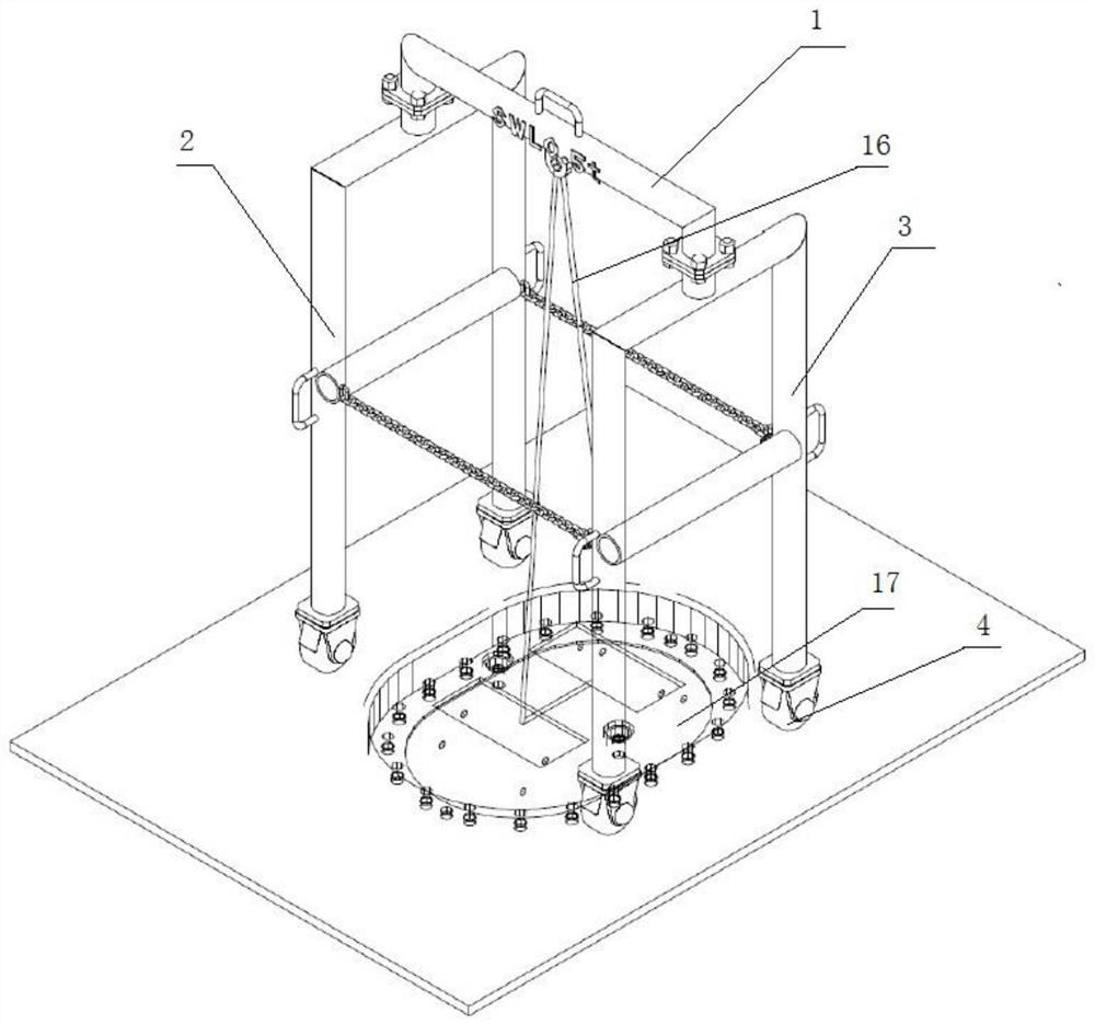 Portable manhole cover carrying equipment