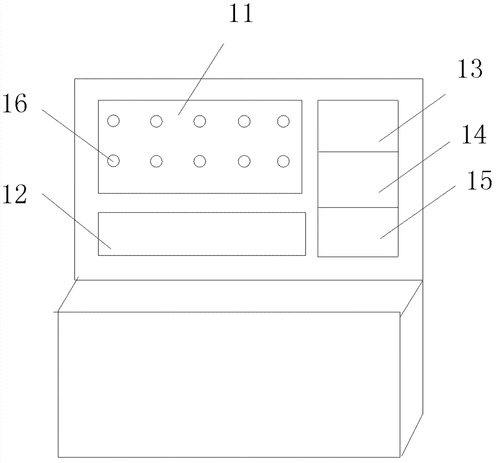 Teaching training table for alternating-current variable-frequency multi-unit air conditioning unit