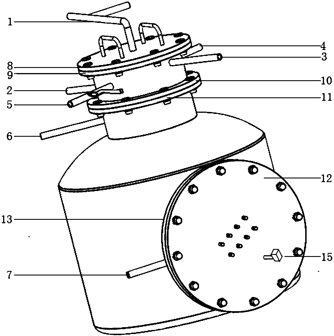 Nitriding furnace with magnetic field auxiliary mechanism