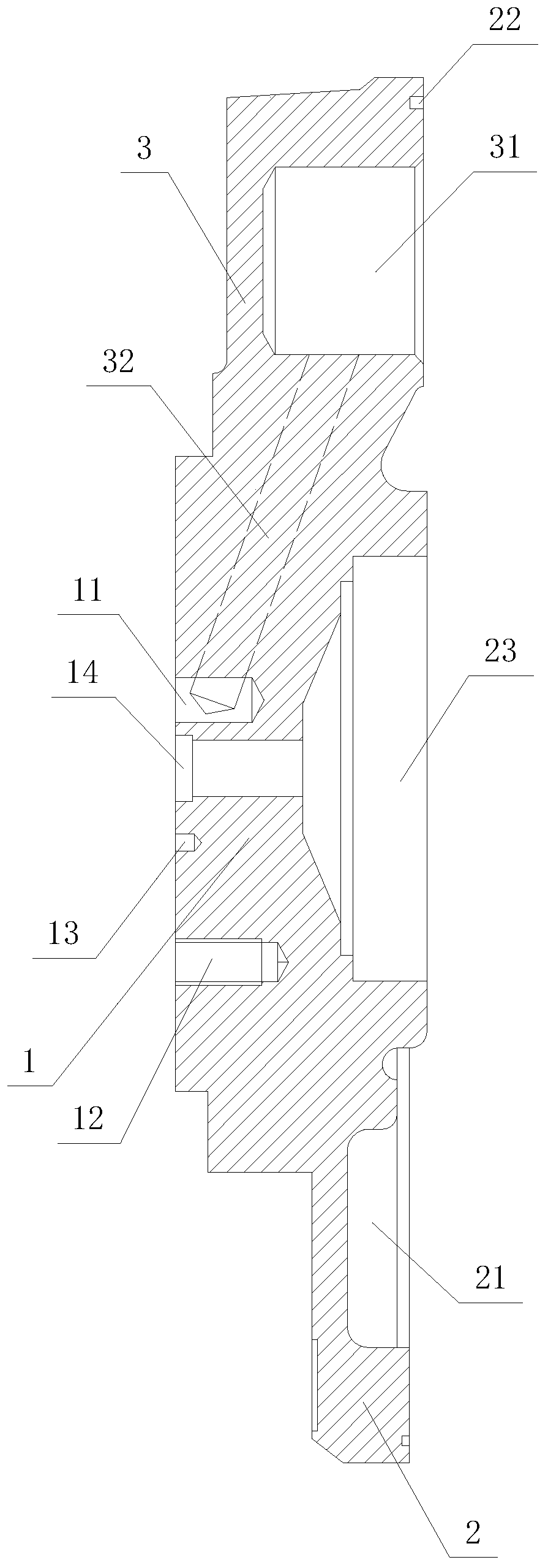 Rear cover of hydraulic motor shell