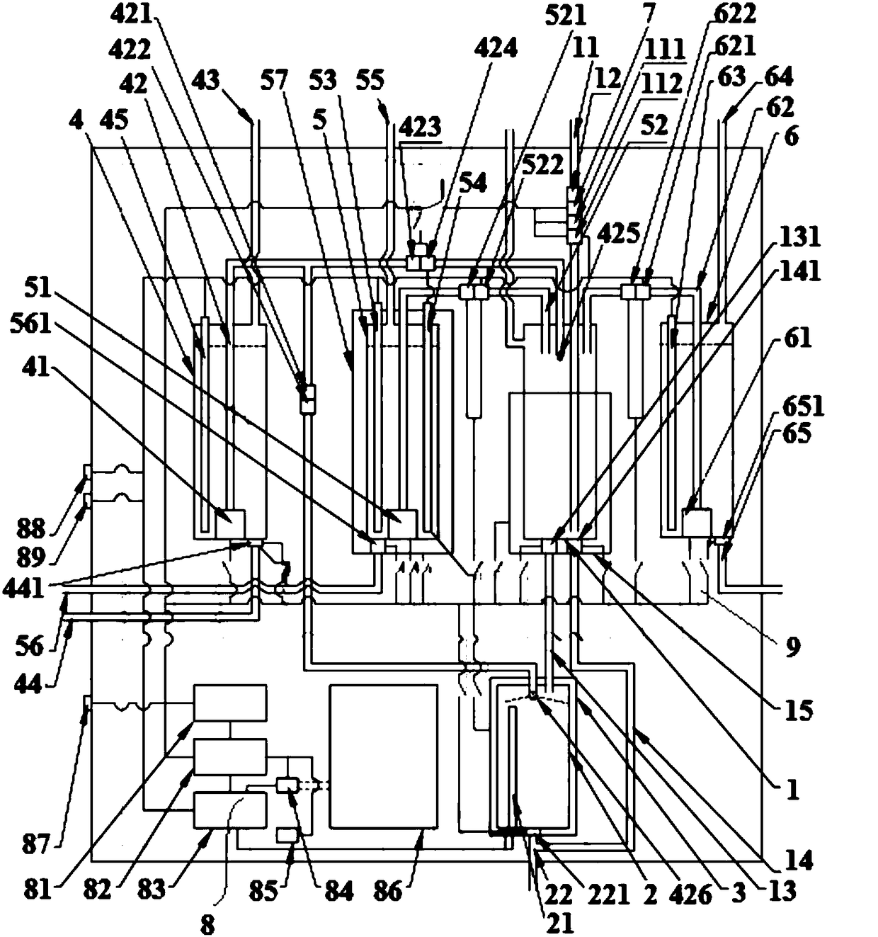 Full-automatic formaldehyde concentration detection equipment and control method thereof