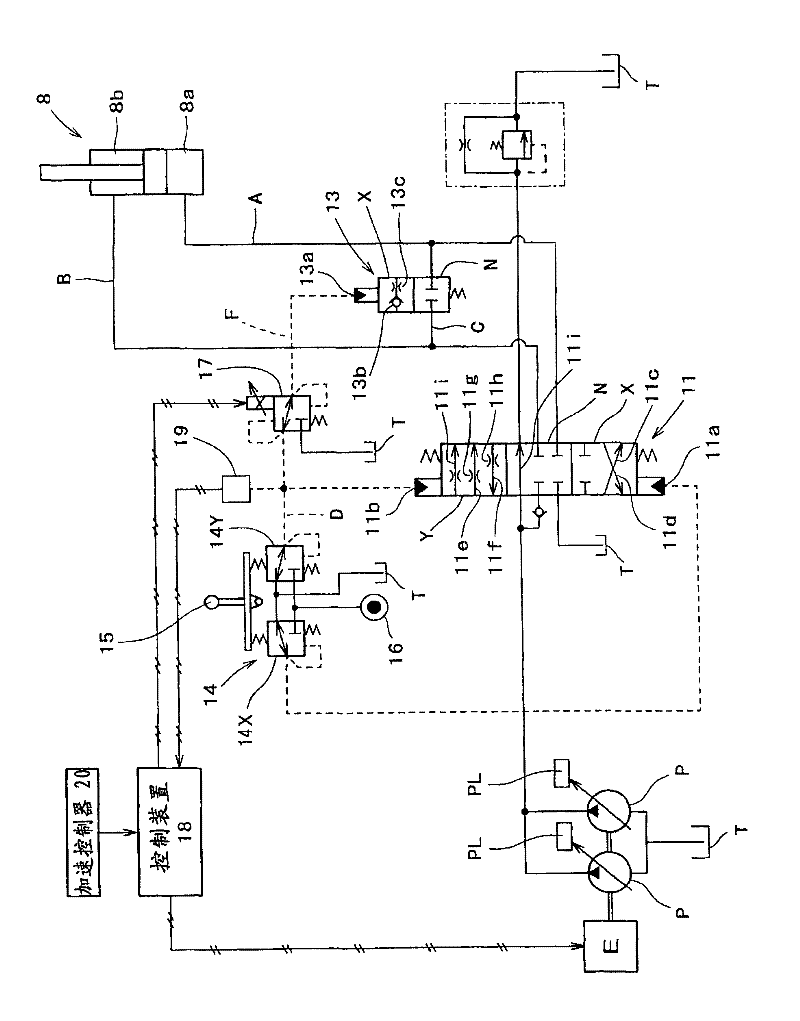 Hydraulic control circuit for construction machine