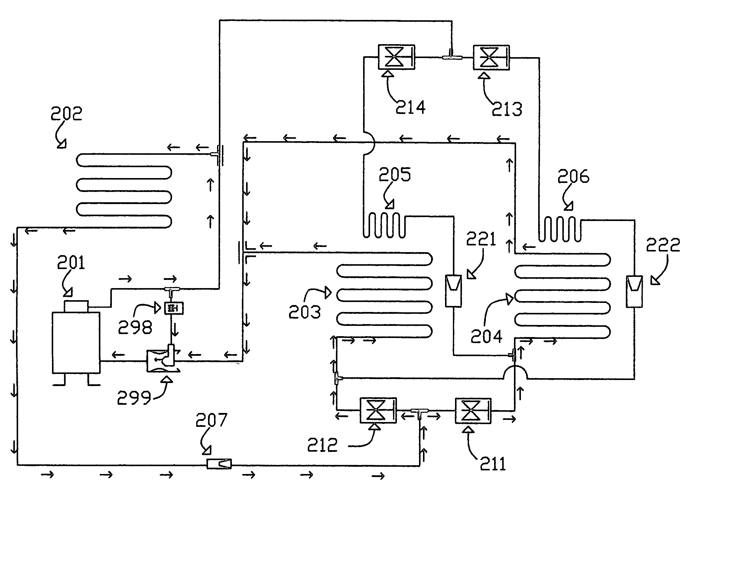 Multi-range cross defrosting heat pump system and humidity control system