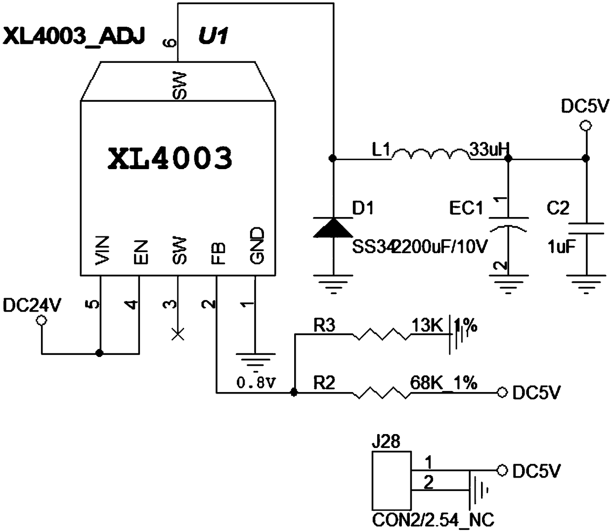 Hardware system of printer