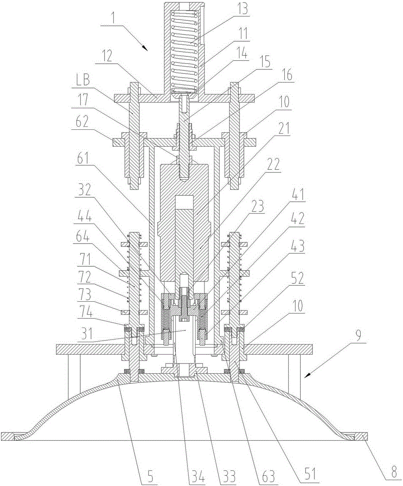 Yeast-block vibrating and slurry extracting device