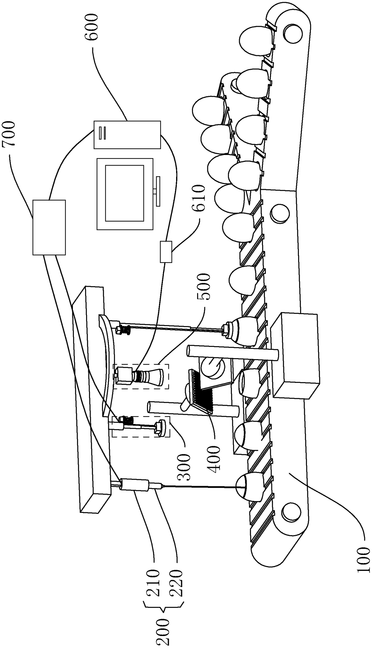 Device and method for gender identification of egg embryo based on heart rate measurement