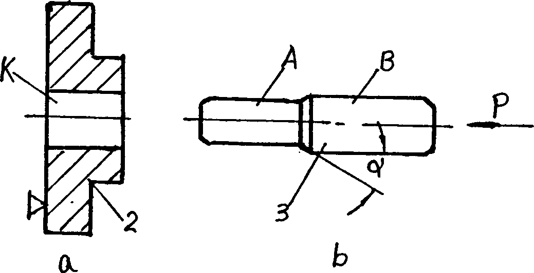 Method for preventing looseness of ceramic contact pin and metal body fit