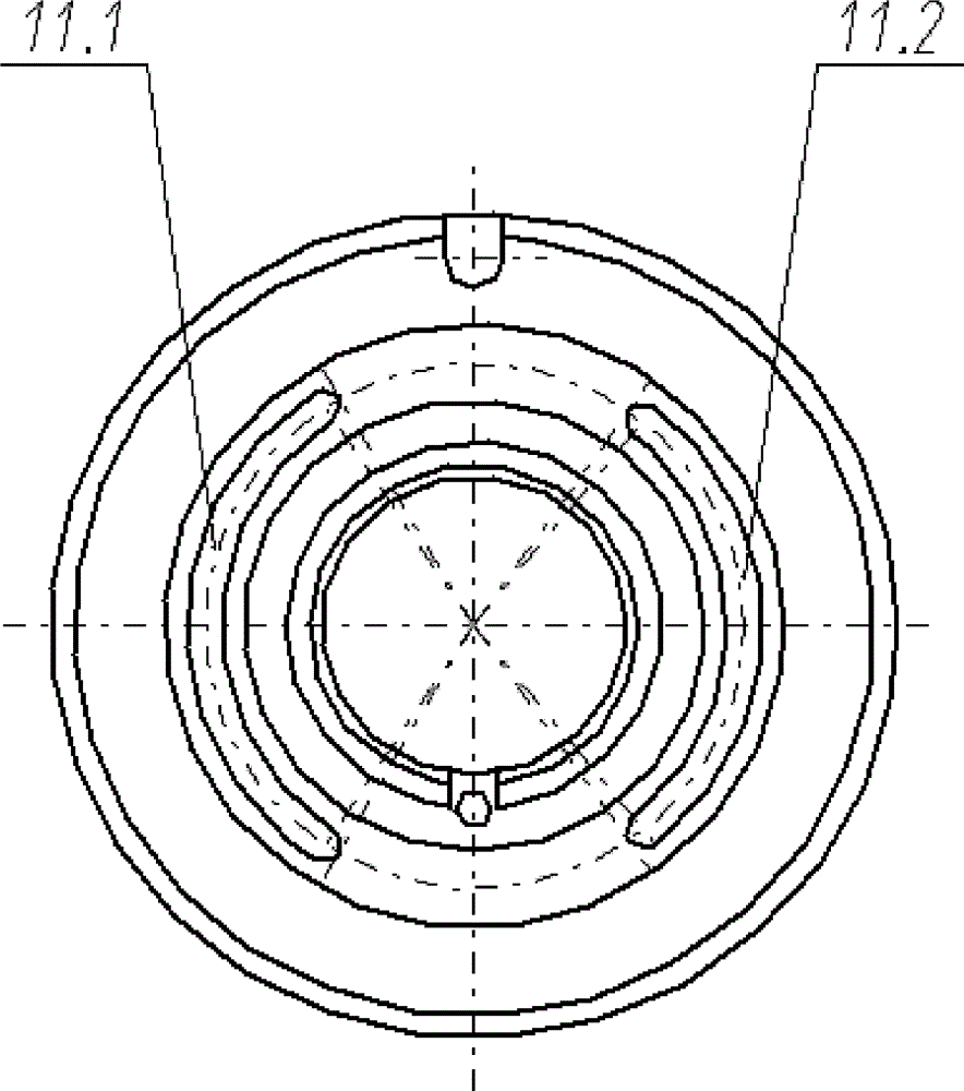 Full water lubrication pass shaft type water hydraulic piston motor