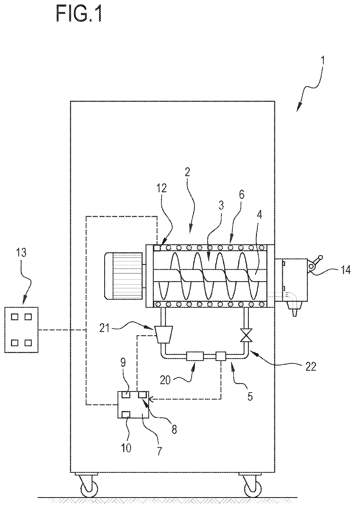 Machine for making liquid or semi-liquid food products and production system comprising the machine