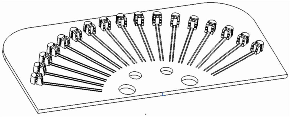 Multifunctional aluminum profile stretch-bending forming die and stretch-bending forming process