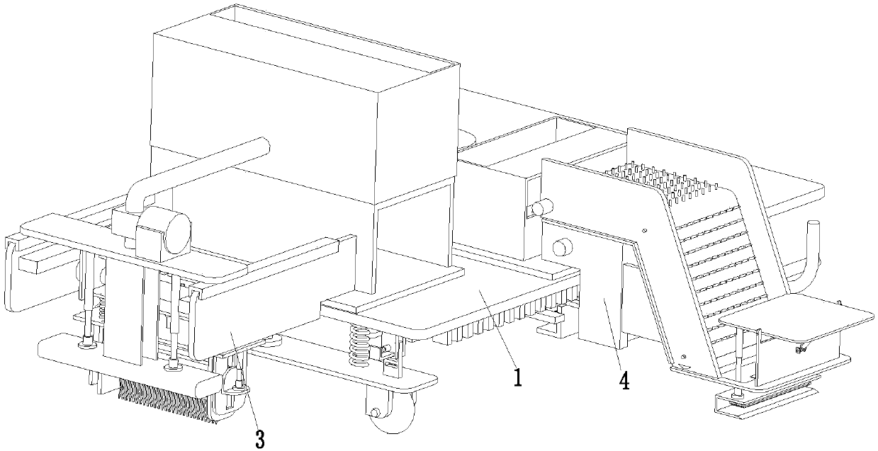 Intelligent repairing robot for high-magnesium cement concrete road surface