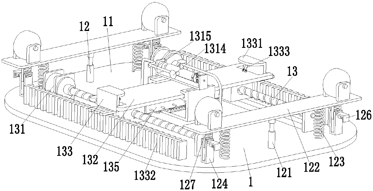 Intelligent repairing robot for high-magnesium cement concrete road surface