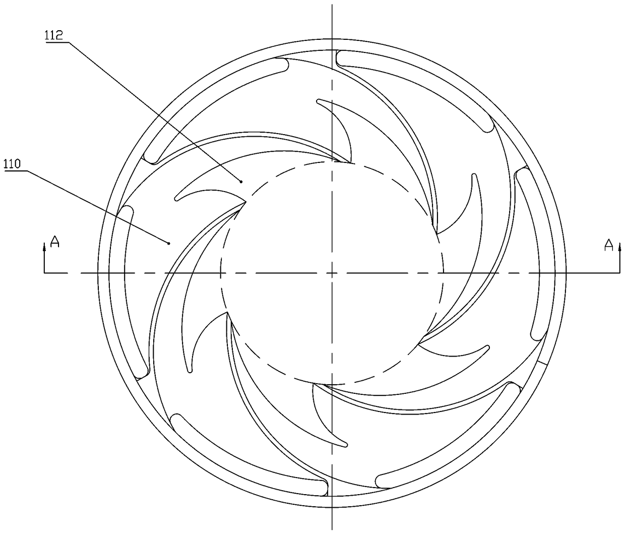 Compound radial flow pump, combined radial flow pump and air extraction system