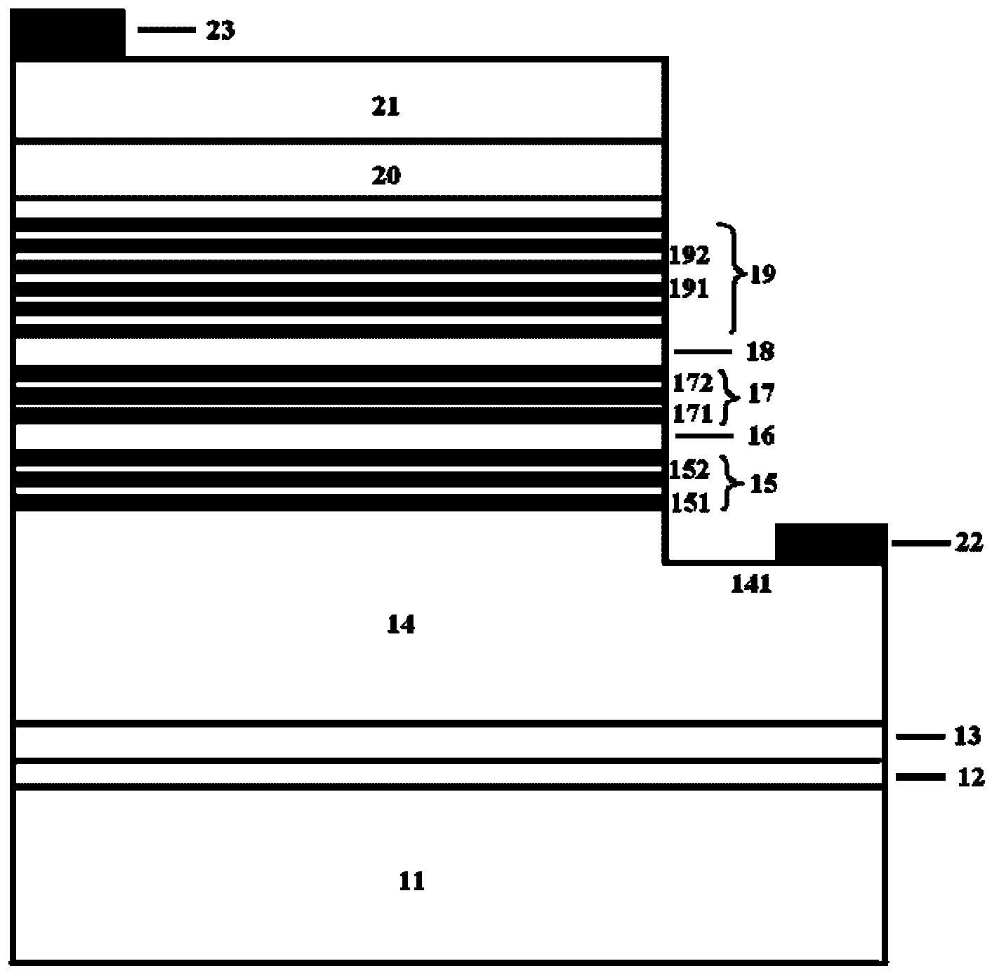 Gallium-nitride-based light emitting diode capable of improving electron injection efficiency