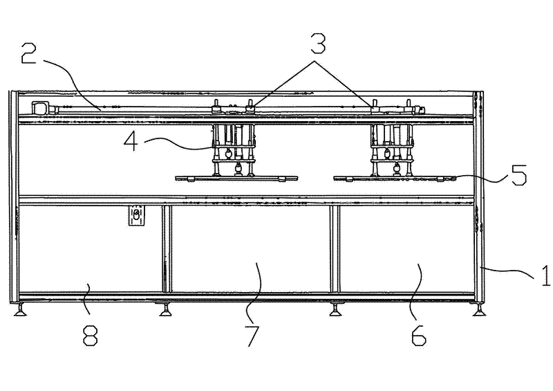 System for automatically putting away and laying down metal substrates