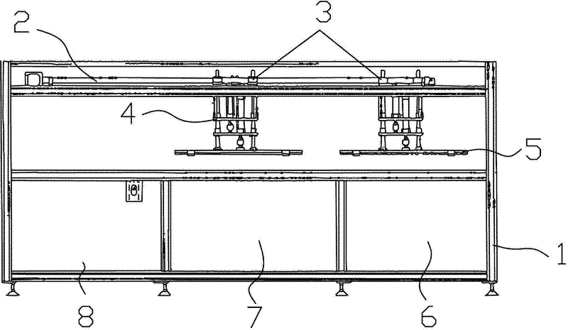 System for automatically putting away and laying down metal substrates