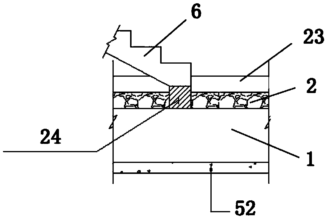 Basement bottom plate water drainage layer construction method