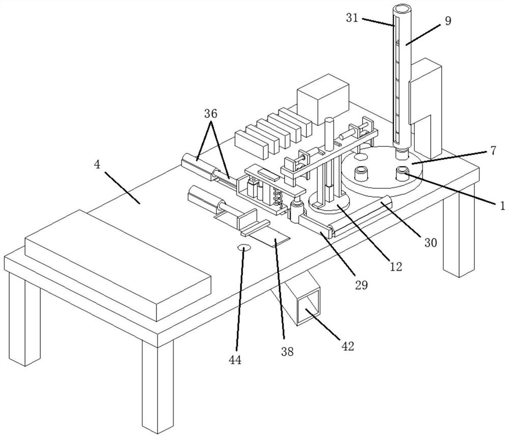 Static contact conveying device of intelligent circuit breaker contact assembly assembling equipment