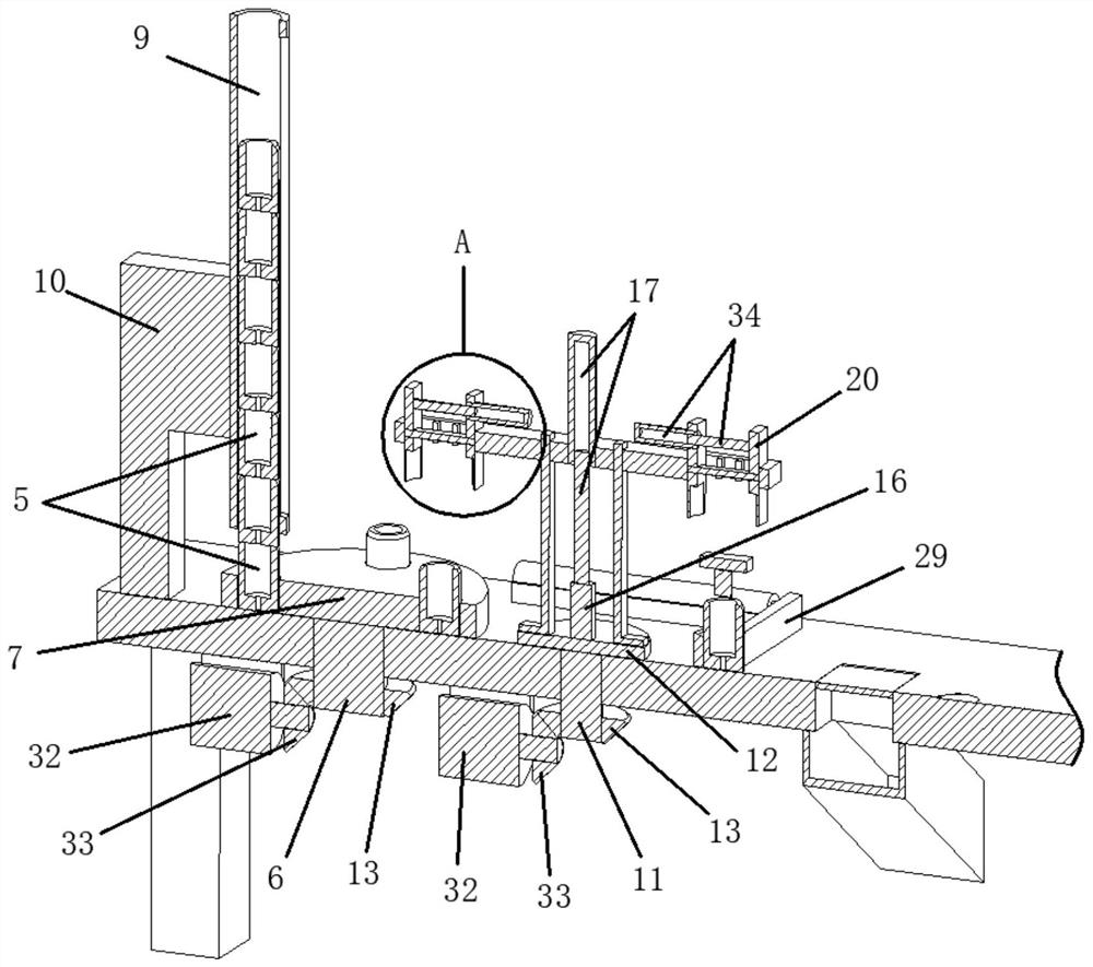 Static contact conveying device of intelligent circuit breaker contact assembly assembling equipment