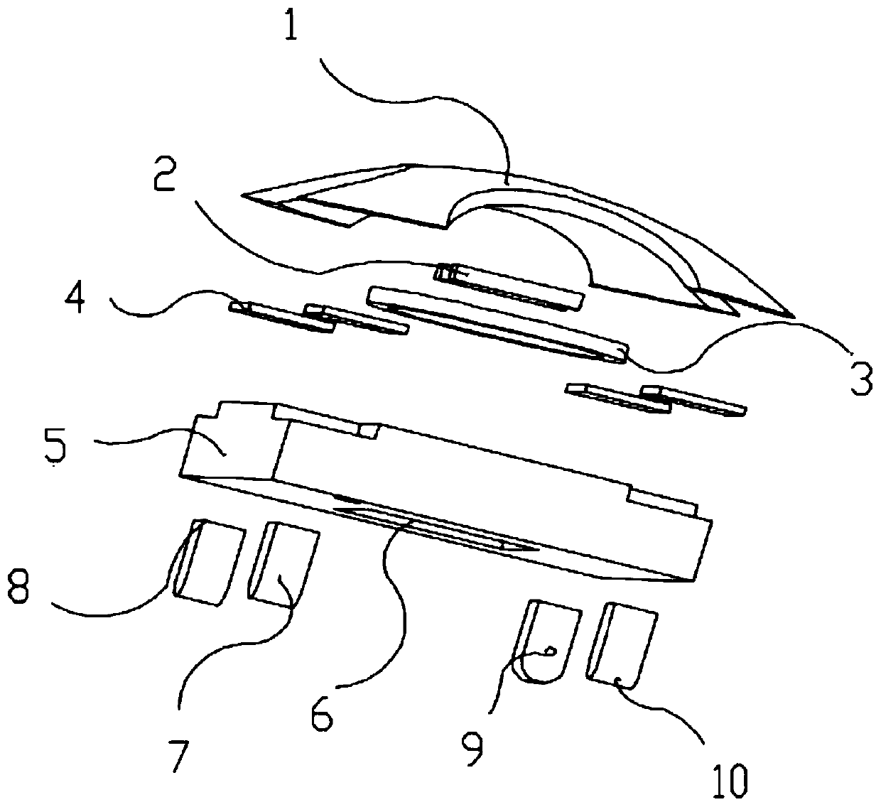 Pulse trigger self-locking button switch based on T'trigger