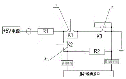 Impact type pulse triggering time synchronization device