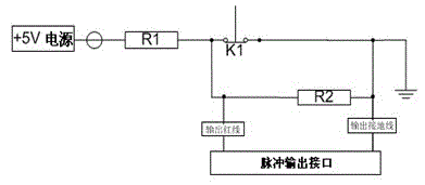 Impact type pulse triggering time synchronization device