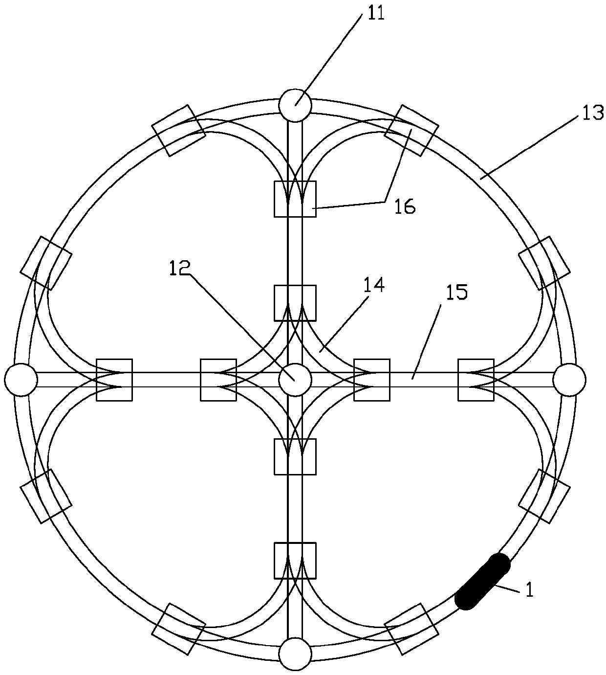 Loop tracks for tubular logistics systems