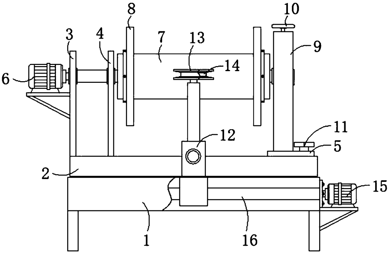 Textile winding reel device