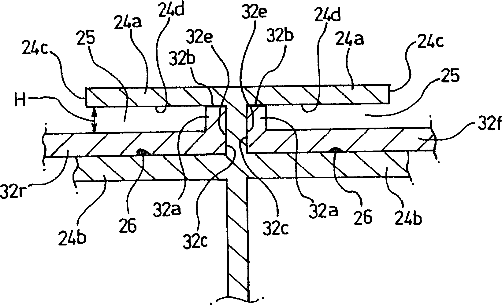 Waterproofing  structure for electric junction box