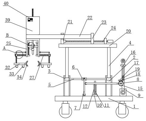 Positioning and punching device for orthopedics department