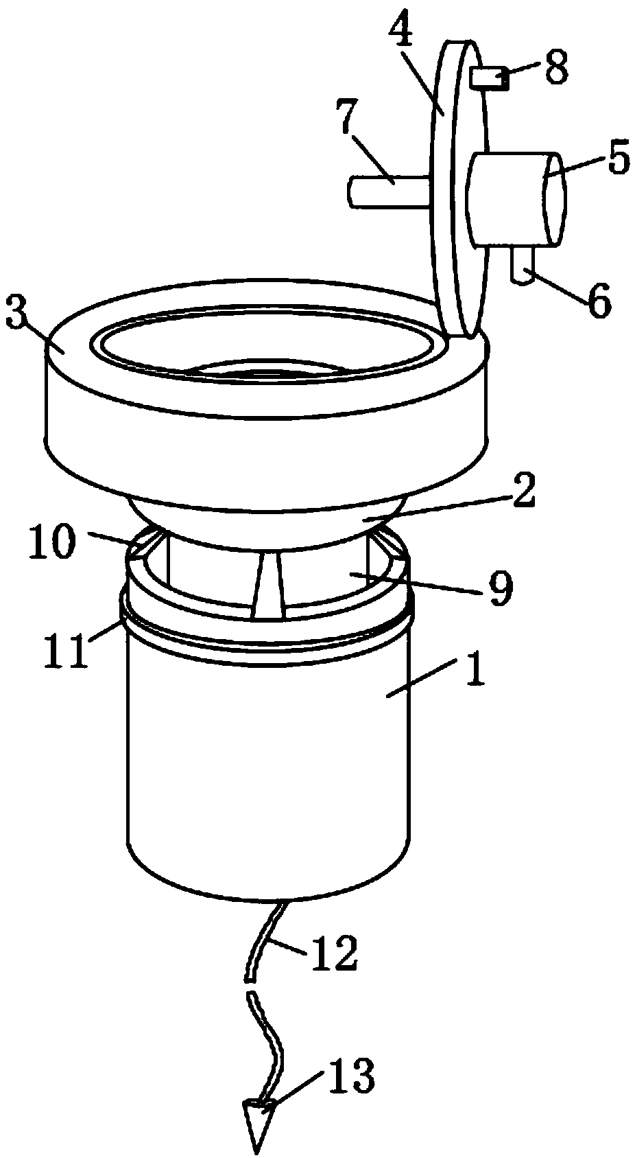 Water surface floating waste cleaning device for fish aquaculture