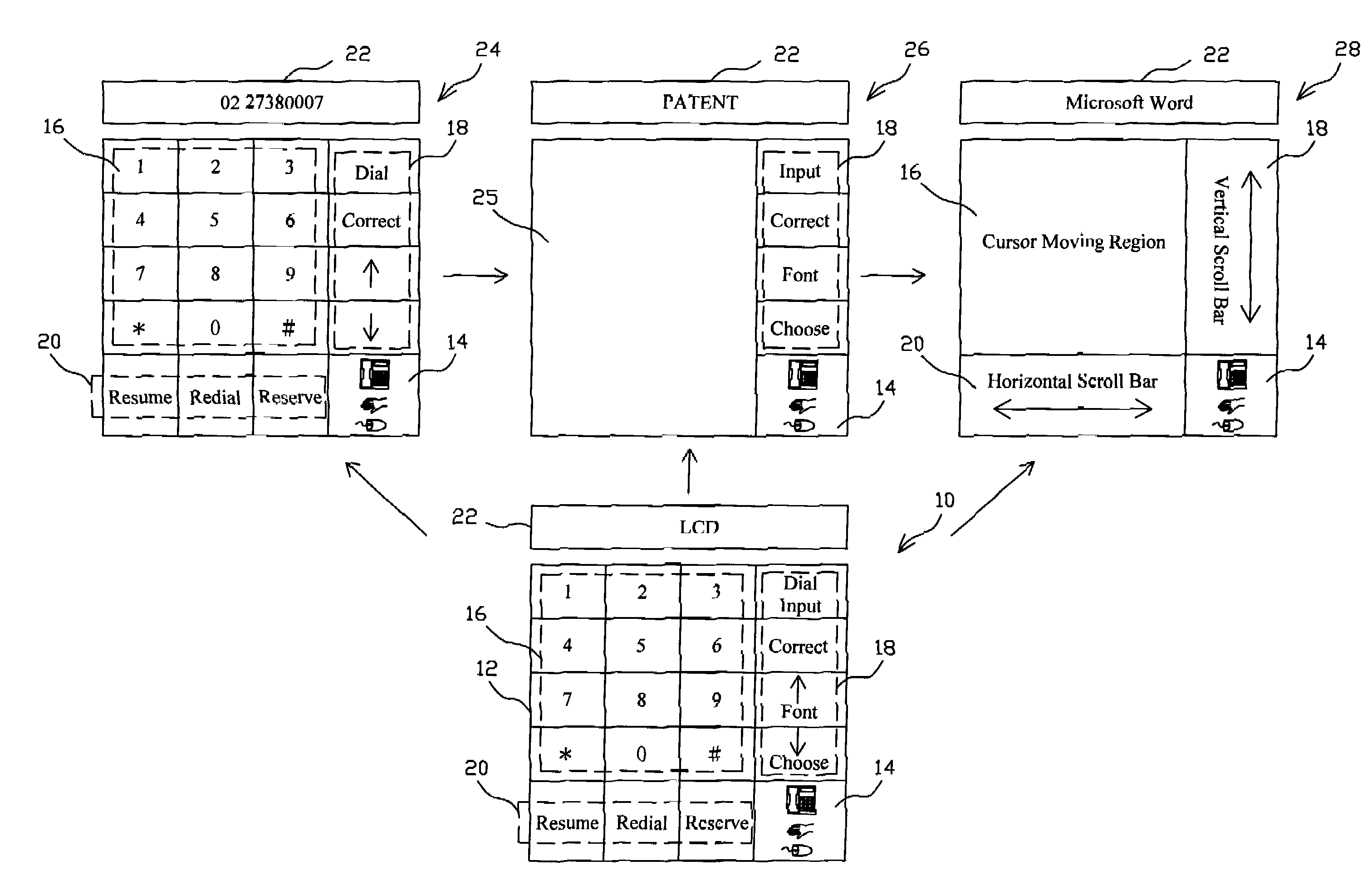 Capacitive touchpad integrated with key and handwriting functions