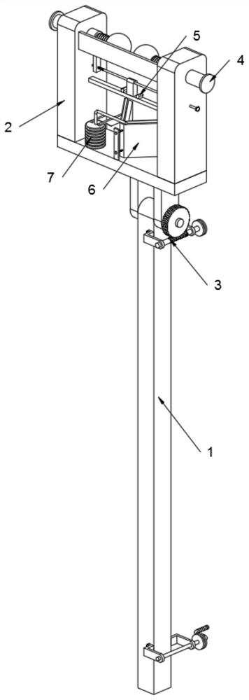 Retractable detection arm equipment for bridge detection