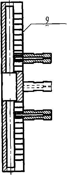 Active measuring device of end surface of CNC internal grinding machine