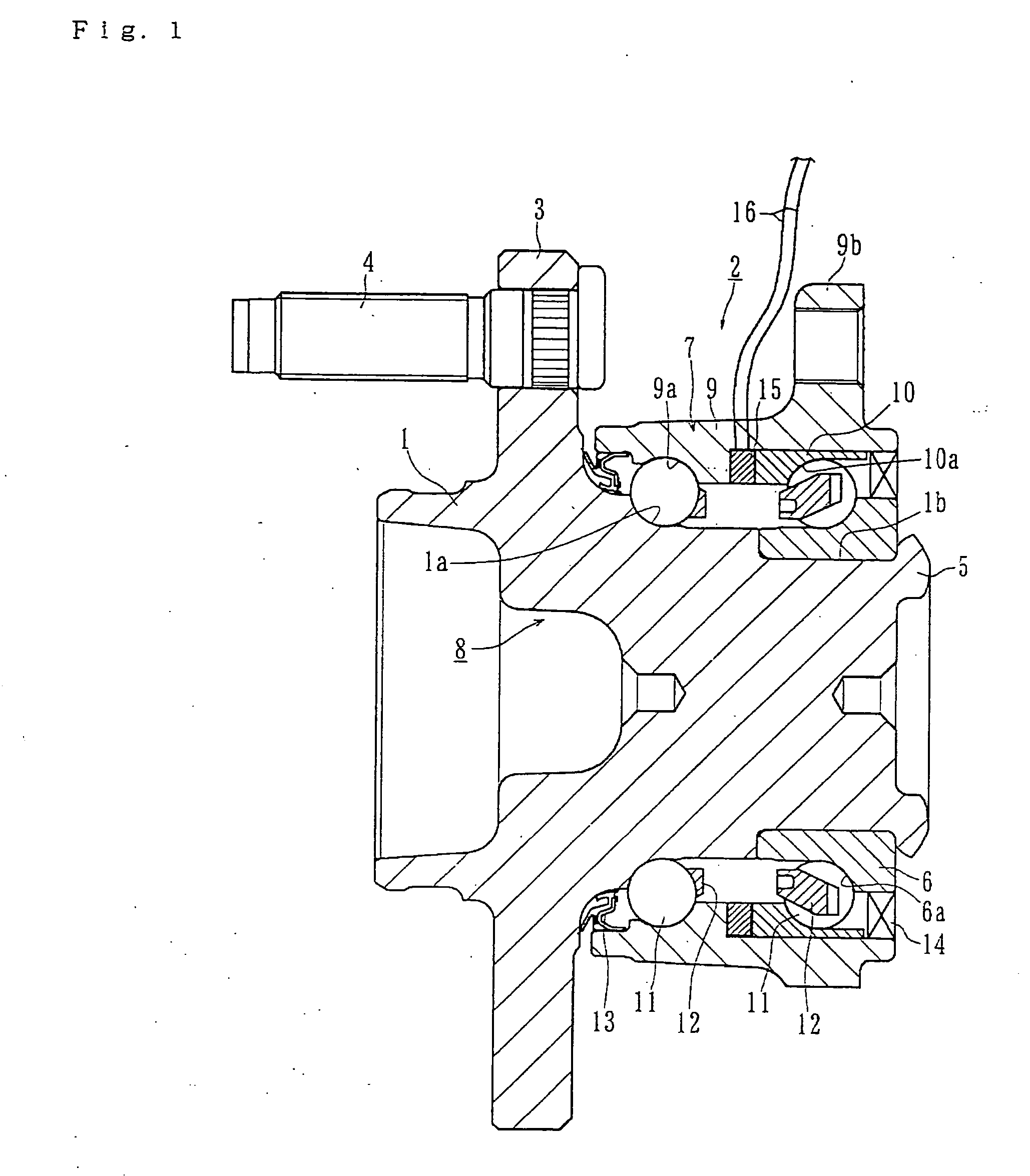 Bearing device for wheel