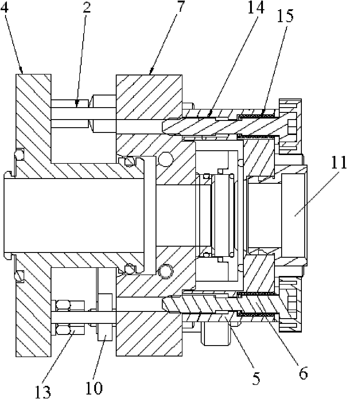 Mirror regulation device for fast axial flow gas laser