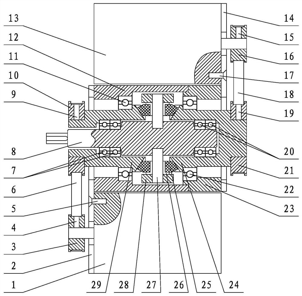 Economical milling machine bevel gear differential speed reducer