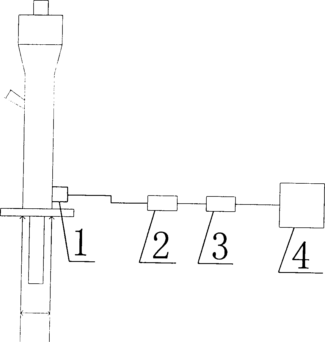 Sound wave monitoring device and method for fluidized bed reactor